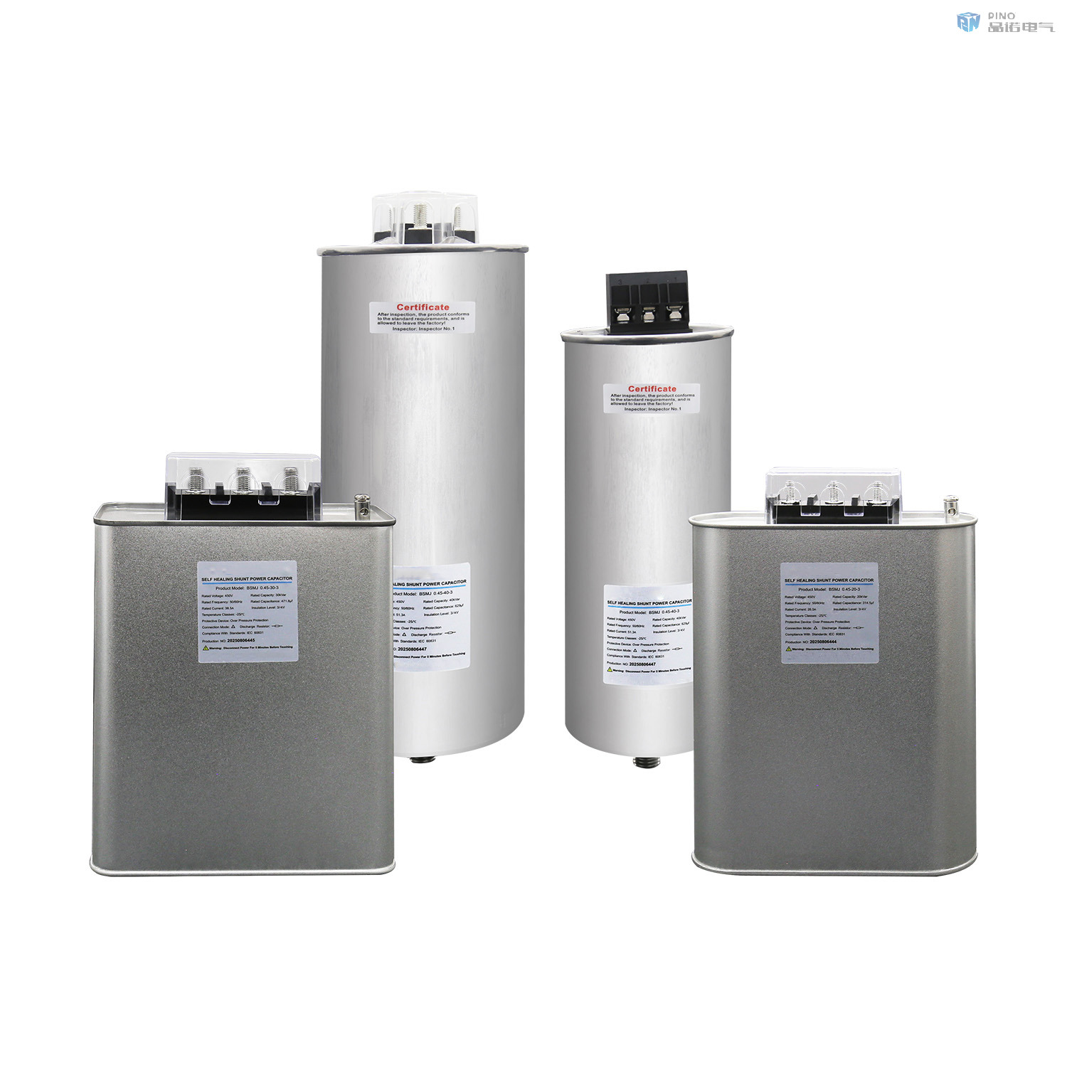 Low Voltage Three Phase Cylindrical Shunt Power Filter Capacitor 