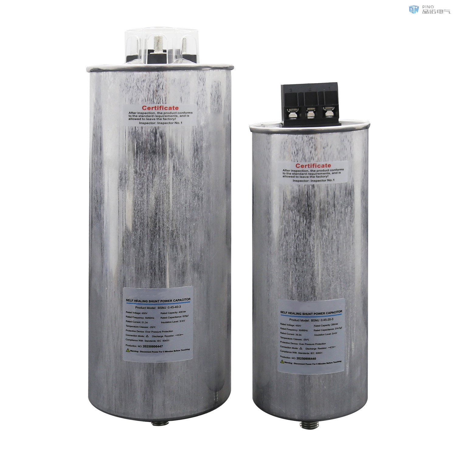 Low Voltage Three Phase Cylindrical Shunt Power Filter Capacitor 
